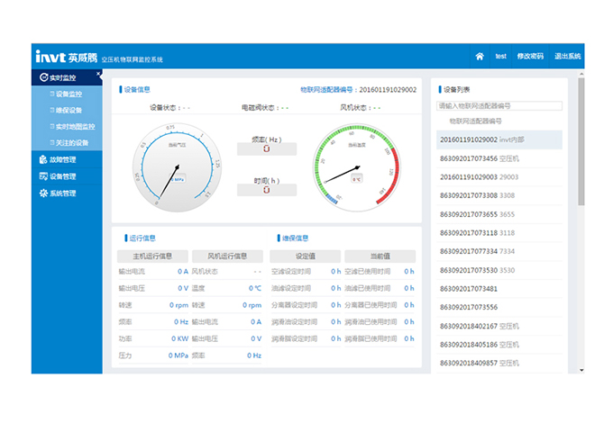 Air Compressor Internet of Things Monitoring System