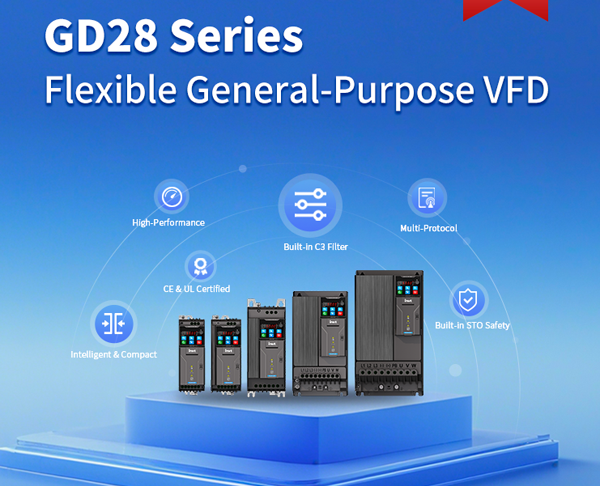 INVT Launches GD28 Series Flexible General-Purpose VFD with CE and UL Certification